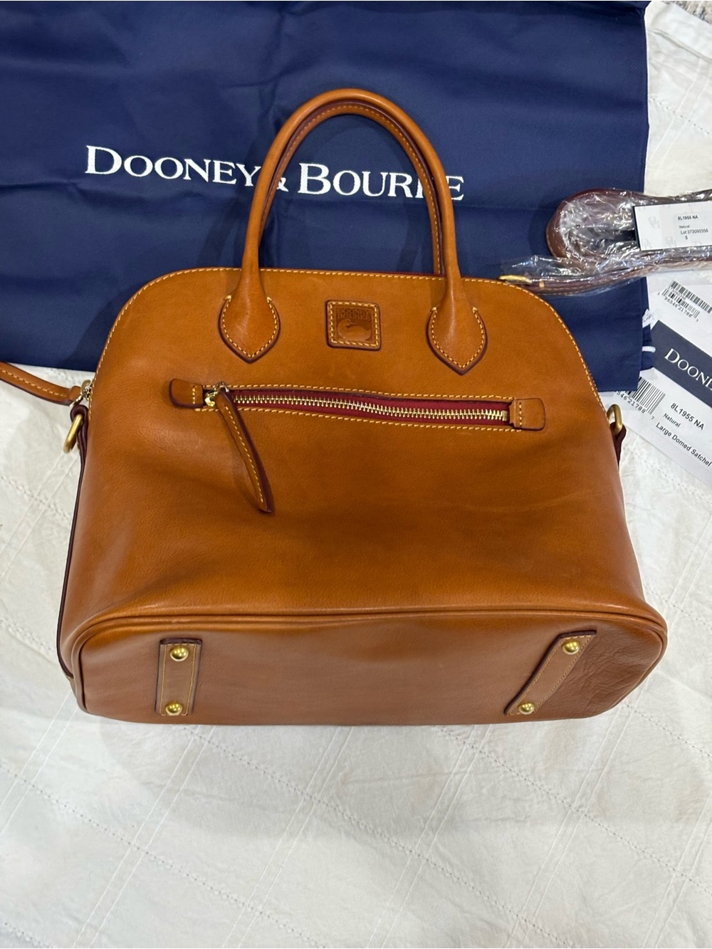 Dooney & Bourke Large Domed Florentine Leather in Natural - Picture 10 of 10
